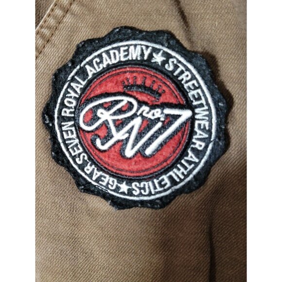 Vintage Gear Seven Cargo Canvas Skate Pants Youth Size 14 Faded Brown Wide Leg - Picture 8 of 11